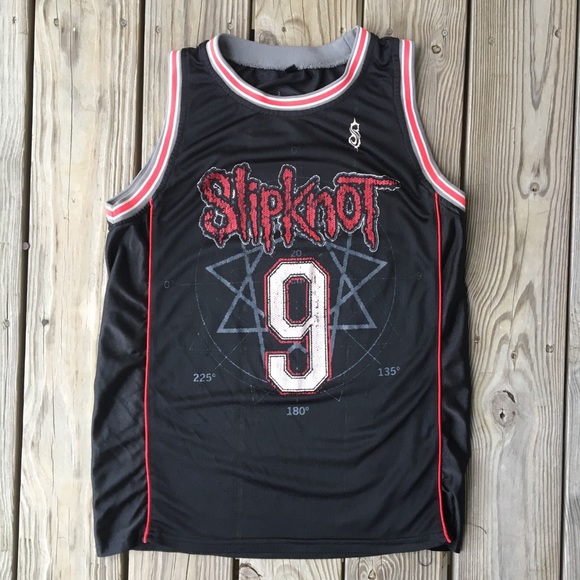 Team Sports Men Slipknot Logo Black/RED Basketball Jersey